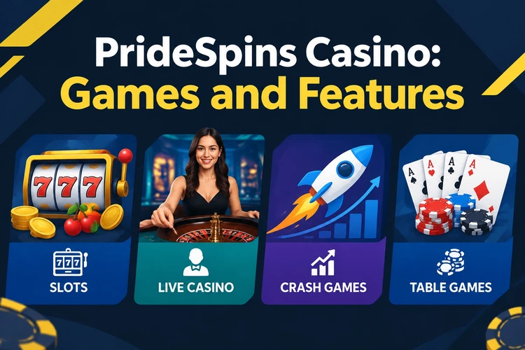 PrideSpins Casino: Games and Features